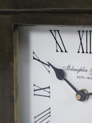Libra Interiors Bruised Brass Hornchurch Antique Finish Mantel Clock - Image 5 of 6