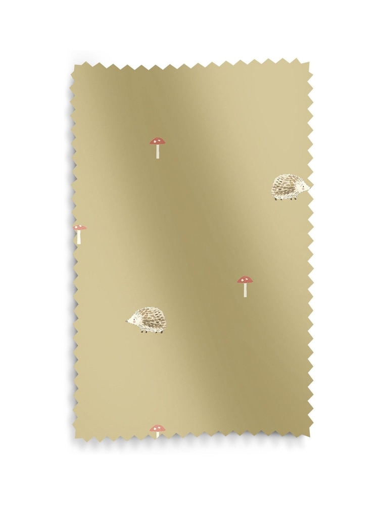 Sophie Allport Mustard Yellow Woodland Hedgehog Made to Measure 100% Cotton Roman Blind - Image 6 of 6