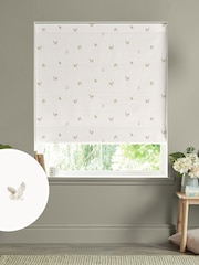 Sophie Allport Off White Snowy Owls Made to Measure 100% Cotton Roman Blind - Image 1 of 6