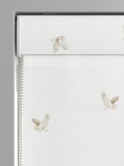 Sophie Allport Off White Snowy Owls Made to Measure 100% Cotton Roman Blind - Image 3 of 6