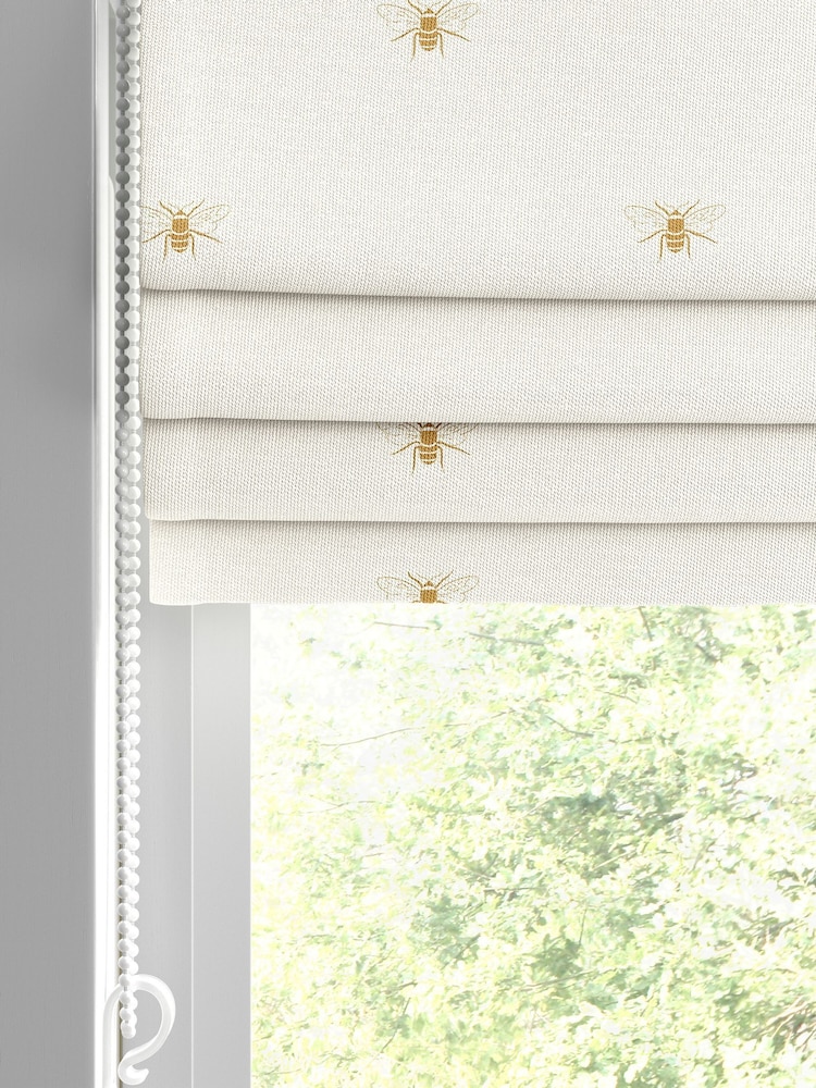 Sophie Allport Cream Bees Silhouette Made to Measure 100% Cotton Roman Blind - Image 2 of 6