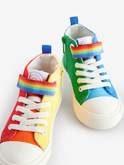 أحمر/أزرق - Little Bird by Jools Oliver Multi Canvas Hi-Top Trainers - صورة 2 من 6