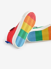 أحمر/أزرق - Little Bird by Jools Oliver Multi Canvas Hi-Top Trainers - صورة 6 من 6