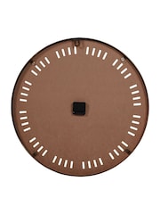 Libra Interiors Black Brass Perforated Indoor Wall Clock - Image 4 of 6