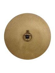 Libra Interiors Champagne Gold Textured Wall Clock - Image 4 of 6