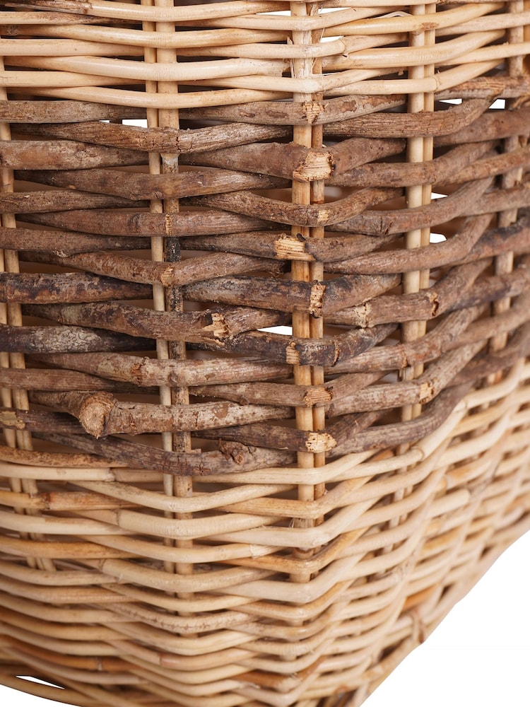 Libra Interiors Natural Black Halong Set of Two Square Storage Baskets - Image 6 of 6