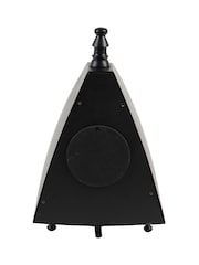 Libra Interiors Black Pyramid Mantel Clock - Image 4 of 6
