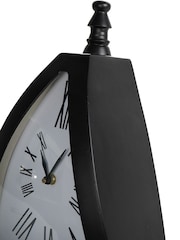 Libra Interiors Black Pyramid Mantel Clock - Image 5 of 6