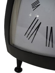 Libra Interiors Black Pyramid Mantel Clock - Image 6 of 6