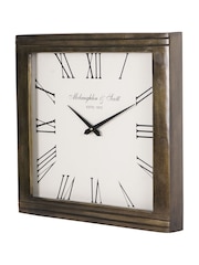 Libra Interiors Bruised Brass Hornchurch Antique Finish Wall Clock 38cm - Image 2 of 6