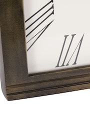 Libra Interiors Bruised Brass Hornchurch Antique Finish Wall Clock 38cm - Image 5 of 6