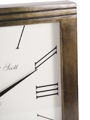 Libra Interiors Bruised Brass Hornchurch Antique Finish Wall Clock 38cm - Image 6 of 6