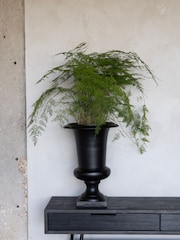 Libra Interiors Raw Black Buchan Aluminium Urn - Image 1 of 5