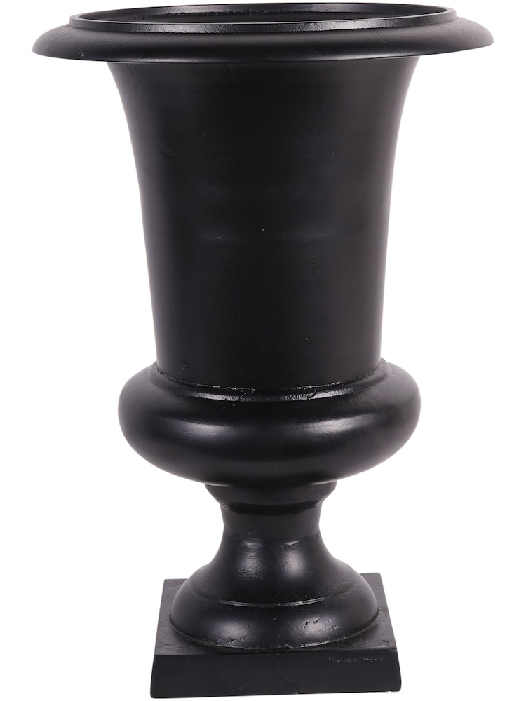 Libra Interiors Raw Black Buchan Aluminium Urn - Image 2 of 5