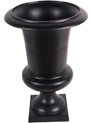 Libra Interiors Raw Black Buchan Aluminium Urn - Image 3 of 5