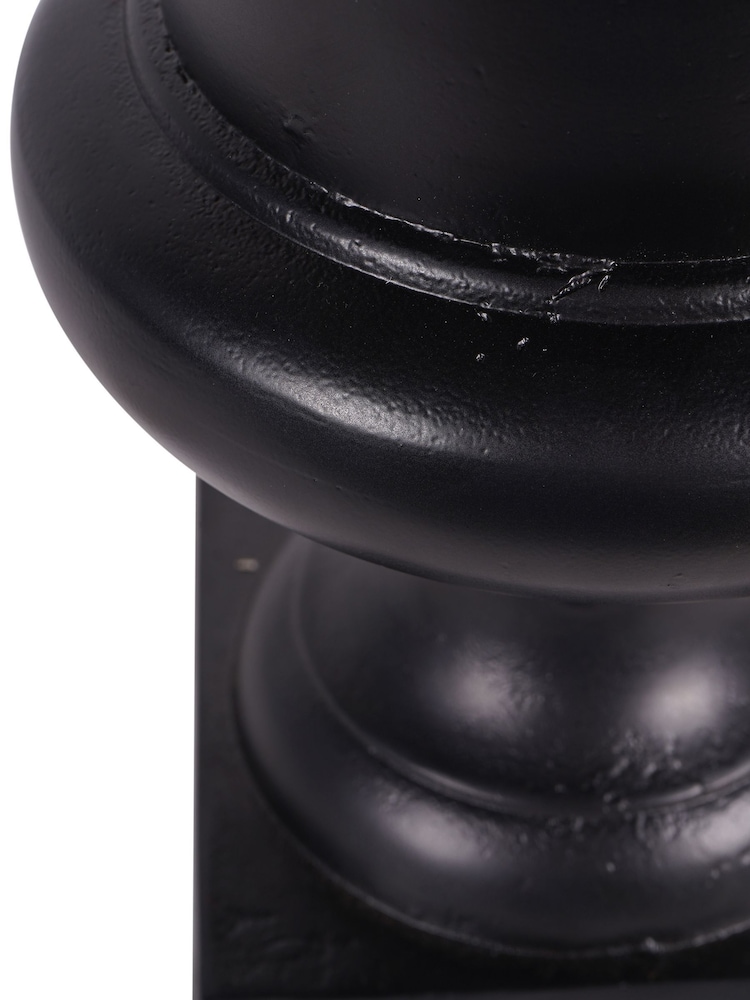 Libra Interiors Raw Black Buchan Aluminium Urn - Image 5 of 5