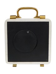 Libra Interiors Ivory Gold Kimberley Mantel Clock - Image 4 of 6