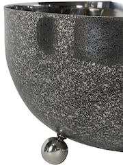 Libra Interiors Silver Medium Dusky Finish Round Bowl 30cm - Image 3 of 3