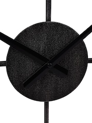 Libra Interiors Black White Piano Skeleton Outdoor Metal Wall Clock - Image 4 of 5