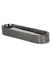 Libra Interiors Silver Dusky Finish Small Server 38cm - Image 2 of 4