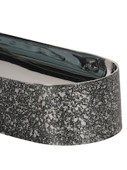 Libra Interiors Silver Dusky Finish Small Server 38cm - Image 5 of 5
