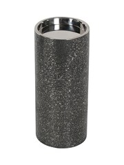 Libra Interiors Silver Dusky Finish Pillar Candle Holder - Image 4 of 6