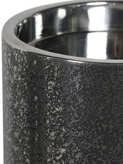 Libra Interiors Silver Dusky Finish Pillar Candle Holder - Image 5 of 6
