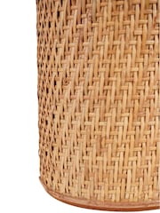 Libra Interiors Burnish Brass Rattan Dusky Wine Cooler - Image 4 of 5