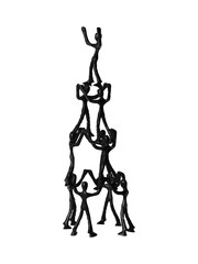 Libra Interiors Black Tower of Humans Sculpture - Image 2 of 4