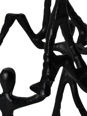 Libra Interiors Black Tower of Humans Sculpture - Image 4 of 4