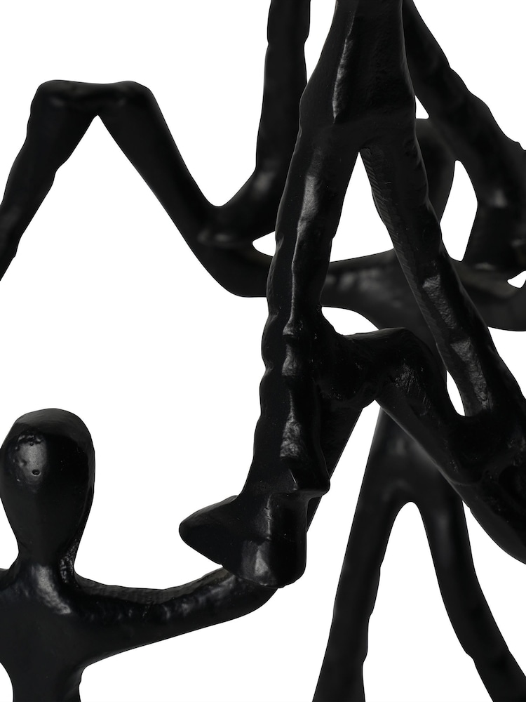 Libra Interiors Black Tower of Humans Sculpture - Image 4 of 4