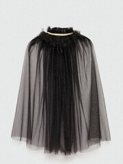 Mango Black Halloween Tulle Costume Cape - Image 2 of 3