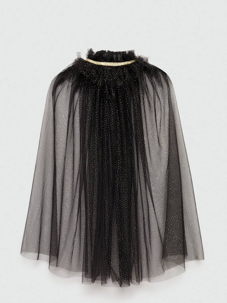 Mango Black Halloween Tulle Costume Cape - Image 2 of 3