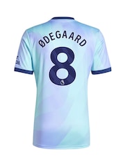 adidas Blue Arsenal Third Shirt 2024-25 Odegaard 8 Printing - Image 3 of 3
