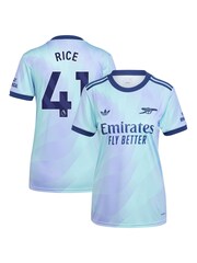 adidas Blue Womens Arsenal Third Shirt 2024-25 Rice 41 Printing - Image 1 of 3