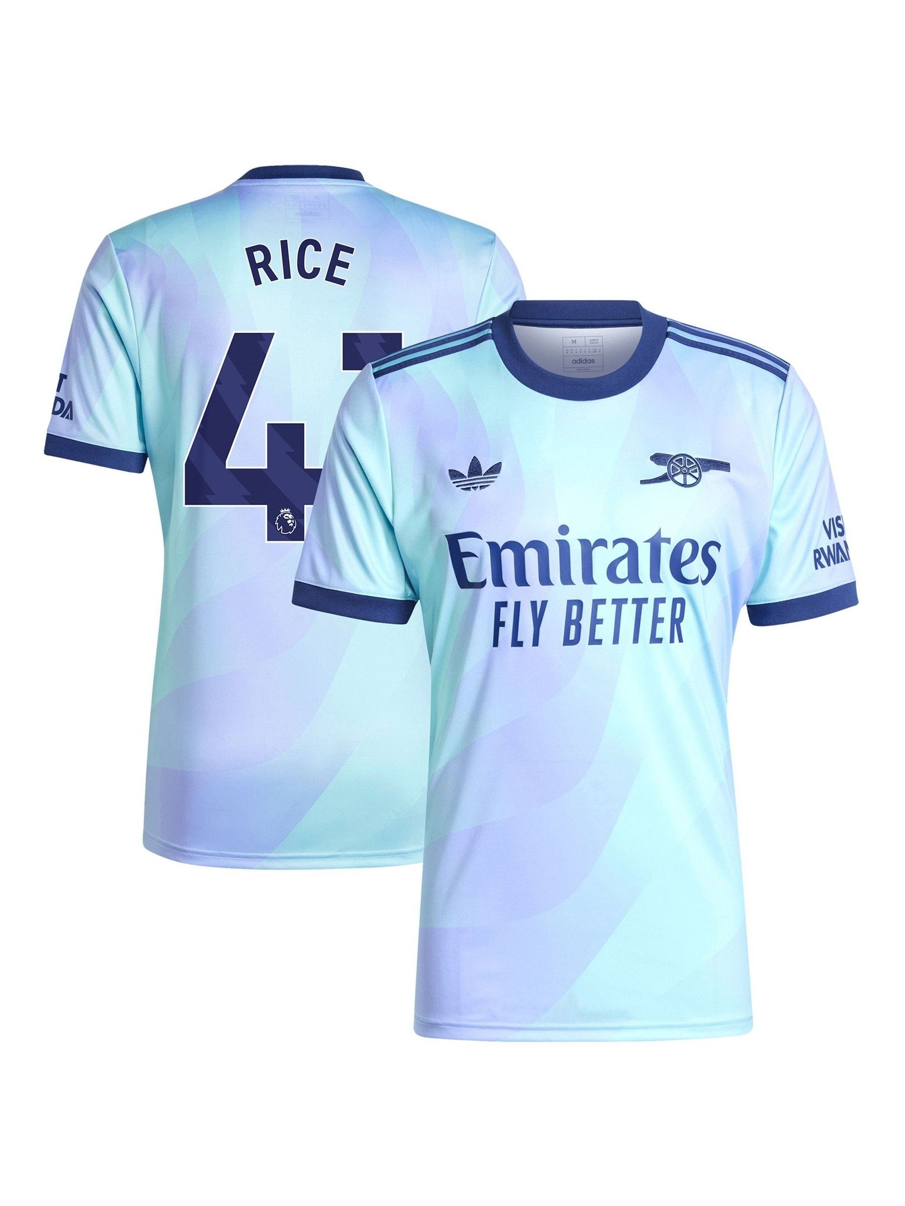 Buy adidas orignal Blue Arsenal Third Shirt 2024-25 Rice 41