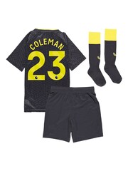 Castore Grey Infant Everton Away Kit 2024-25 Coleman 23 Printing - Image 2 of 3