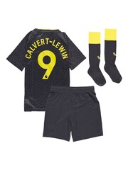 Castore Grey Infant Everton Away Kit 2024-25 Calvert Lewin 9 Printing - Image 3 of 3