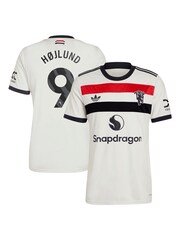 adidas White Original Manchester United EPL Third Shirt 2024-25 with Hojlund 9 Printing - Image 3 of 3