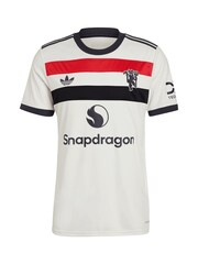 adidas White Manchester United EPL Third Shirt 2024-25 with Zirkzee 11 Printing - Image 2 of 3