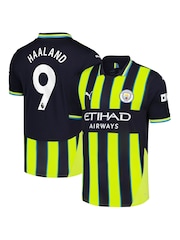 Puma Blue Manchester City Away Shirt 2024-25 Haaland 9 Printing - Image 1 of 3