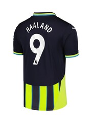 Puma Blue Manchester City Away Shirt 2024-25 Haaland 9 Printing - Image 3 of 3