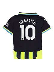 Puma Blue Kids Manchester City Away Shirt 2024-25 Grealish 10 Printing - Image 3 of 3