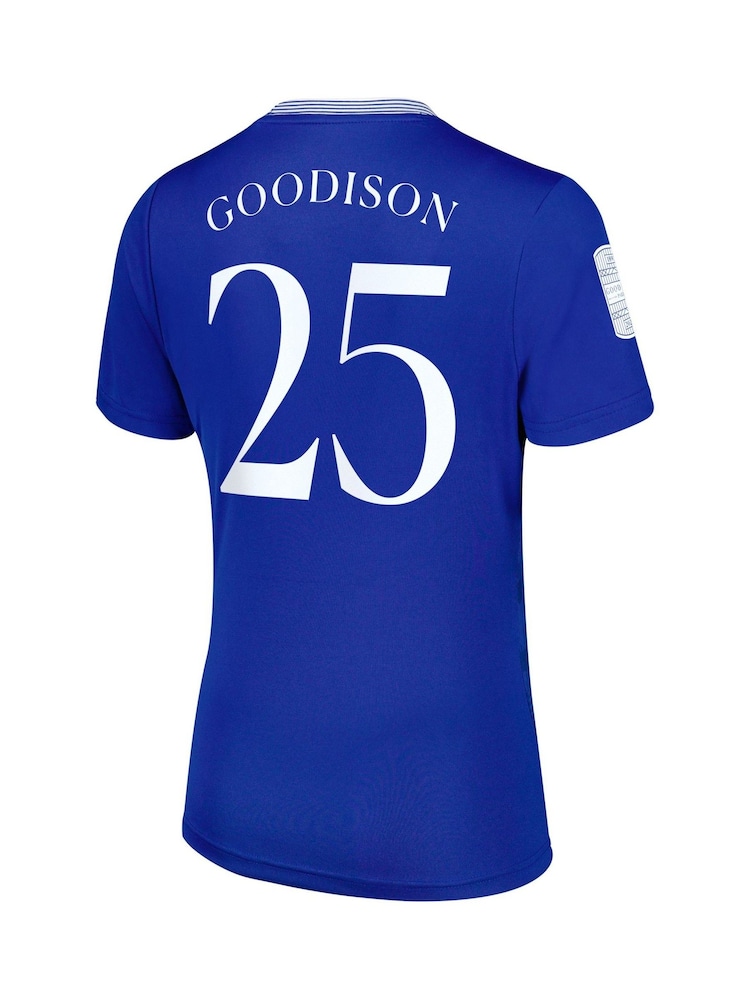 Castore Blue Womens Everton Home Replica Shirt 2024-25 with Goodison 25 Printing and Goodison Park Commemorative Patch - Image 2 of 3