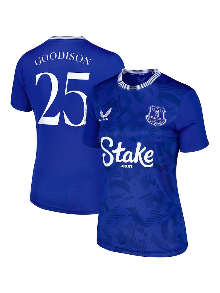 Castore Blue Womens Everton Home Replica Shirt 2024-25 with Goodison 25 Printing and Goodison Park Commemorative Patch - Image 3 of 3