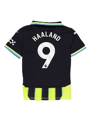 Puma Blue Kids Manchester City Away Shirt 2024-25 Haaland 9 Printing - Image 3 of 3