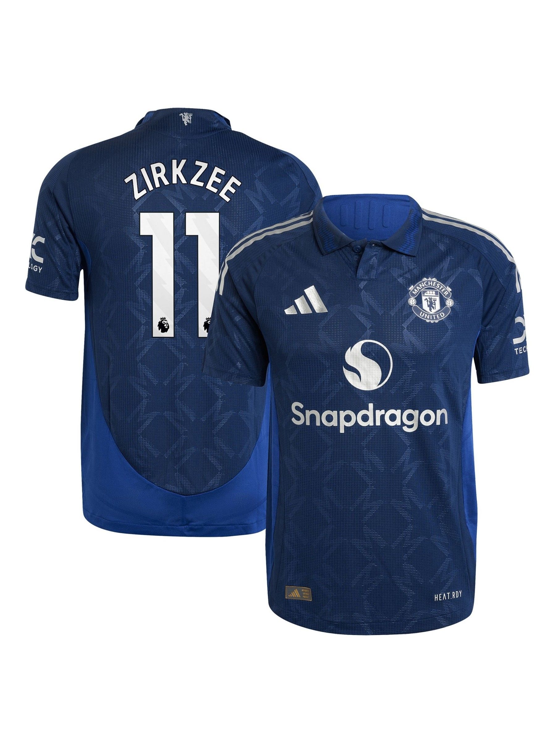 Buy adidas Blue Manchester United EPL Away Authentic Shirt 2024-25