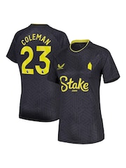 Castore Grey Womens Everton Away Shirt 2024-25 Coleman 23 Printing - Image 1 of 3
