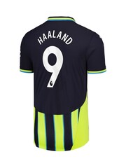 Puma Blue Manchester City Away Authentic Shirt 2024-25 Haaland 9 Printing - Image 3 of 3