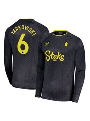 Castore Grey Everton Away Shirt 2024-25 Long Sleeve Tarkowski 6 Printing - Image 1 of 3